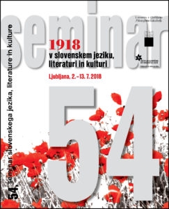 54. SSJLK. 1918 v slovenskem jeziku, literaturi in kulturi 